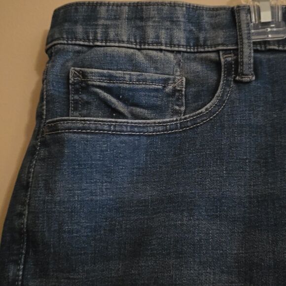 New Old Navy men's 50x34 skinny medium wash jeans straight leg stretch waistband - Picture 3 of 7